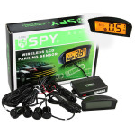 Парктроник SPY LP-025/LP-206/LCD/4 датчика D=18mm/коннектор/раскладушка/Radio/grey/black