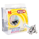Лампы PULSO/галогенные H3/PK22S 12v55w rainbow blue/plastic box