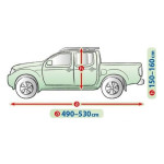 Чохол-тент для автомобіля „Mobile Garage”(3-шарова мембрана тканина) XL PICKUP БЕЗ КУНГА (490-530см) 380-405х136х148 см