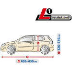 Чохол-тент для автомобіля Optimal Garage L1 хетчбек - универсалL1 хетчбек 405-430 х 136 х148 см