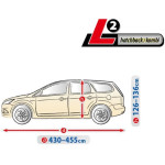 Чохол-тент для автомобіля "Optimal Garage" L2 хетчбек - універсал L2 хетчбек 430-455 х 126 х136 см