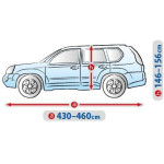 Чохол-тент для автомобіля Basik Garage (багатошарова тканина) L SUV/Off Road 430-460х195х155 см