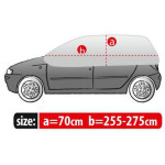 Чохол-тент для автомобіля "OPTIMAL" Optimio SM хетчбек 255-275 х 70 см