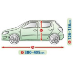 Чохол-тент для автомобіля Perfect Garage(4-шарова мембрана тканина)+торба M2 hatchback 380-405х136х148 см