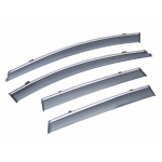 Дефлекторы окон (ветровики) с металлической вставкой Volkswagen PASSAT B7 УНІВЕРСАЛ DM-20 METAL Sun Visors