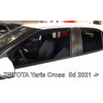 Вітровики для Toyota Yaris CROSS 2021+ 5D (вставні, 4шт) (Heko) 29670