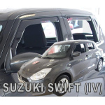 Ветровики для Suzuki Swift 2017+ 5D (вставные, кт - 4шт) (Heko) 28656