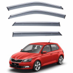 Ветровики для Skoda Fabia 2014-2021 3 (TAN)