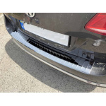 Накладка на задній бампер для Volkswagen Passat B7 2011-2014 SW "Чорний-хром" (TAN24)