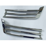 Накладка на передню решітку для Volkswagen Caddy 2010-2014 2шт (TAN24) 