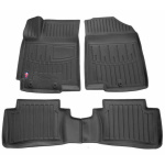 3D коврики для Hyundai Accent (RB) (2010-2017) с бортиками 30 мм (Stingray)