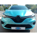 Renault Clio V (2019-) Накладки на решітку радіатора (2 шт, нерж) - OMSALINE
