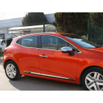 Renault Clio V (2019-) Повна окантовка вікон (12 шт, нерж) - OMSALINE
