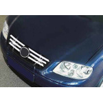 Volkswagen Polo (2001-2003) Накладки на решетку радиатора (8 шт, нерж) - OMSALINE