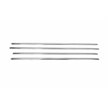 Volkswagen Golf 7 Нижние молдинги стекла Black Chrome (4 шт) - Carmos