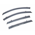 Дефлекторы окон (ветровики) с хромом Porsche Cayenne 2002-2010 Sun Visors