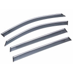 Дефлектори вікон (вітровики) з хромом Honda CR-V 2012-2017 Sun Visors 