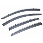 Дефлекторы окон (ветровики) с металлической вставкой Lexus RX 2016 DM-17 METAL Sun Visors