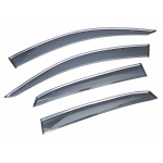 Дефлекторы окон (ветровики) с металлической вставкой Lexus RX 2010-2015 DM-16 METAL Sun Visors