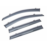 Дефлектори вікон (вітровики) з металевою вставкою Lexus ES 2013-2017 DM-14 METAL Sun Visors