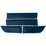 Накладки на двери с выпуклостями, молдинги Renault Duster 2018+ (пластик)