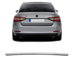 Накладка над номером під чіп для Skoda Superb 2015+ SW Хром-нерж (TAN24) 