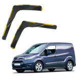Дефлекторы окон (ветровики) для Ford Transit Connect 2013-2023 вставные (HAWK) 