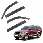 Дефлекторы окон (ветровики) для Mitsubishi Pajero Sport 1996-2008 (HAWK)