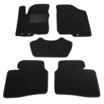 Двошарові килимки Kia Cerato (хетчбек) (TD) (mkII) 2008-2012 - Classic 7mm Black Sotra