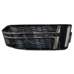 Решетка в бампер Audi A4 (B9) 16- S-Line правая с хром молдингами - AVTM