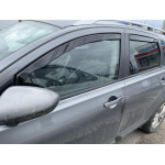 Дефлекторы окон (ветровики) Nissan Qashqai I 2008-2014 (+2) 7-ми местный (вст 4шт) (Heko) 