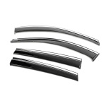 Дефлектори вікон (з хром молдингом) Toyota bZ4X 2022- 4шт Niken btybz4x2223ws - Niken 