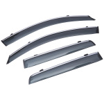 Дефлекторы окон (ветровики) с хромом MITSUBISHI OUTLANDER 2007-2013 Sun Visors