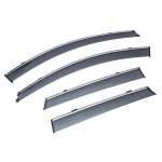 Дефлекторы окон (ветровики) с хромом RENAULT KADJAR 2016- Sun Visors