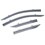 Дефлекторы окон (ветровики) с хромом TOYOTA C-HR 2017- Sun Visors