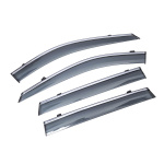 Дефлекторы окон (ветровики) с хромом BMW X5 (E70) 2007-2012 Sun Visors