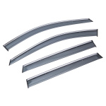 Дефлекторы окон (ветровики) с хромом Honda CR-V 2007-2012 Sun Visors