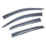 Дефлекторы окон (ветровики) с хромом Lexus RX 2010-2015 Sun Visors