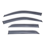 Дефлекторы окон (ветровики) с хромом Mercedes ML W166 2011-2017 Sun Visors