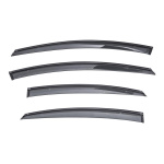 Дефлекторы окон (ветровики) с декоративной вставкой SKODA OCTAVIA 2014-2020 Sun Visors