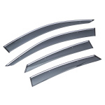 Дефлекторы окон (ветровики) с хромом Volkswagen TIGUAN 2017- Sun Visors 