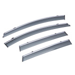 Дефлекторы окон (ветровики) с хромом Volkswagen TOUAREG 2011-2018 Sun Visors 