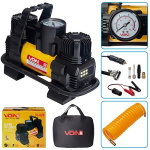 Компрессор VOIN VL-620 150psi/15A/85л/прикур./фонарь/переходник на клеммы/2 цилиндра