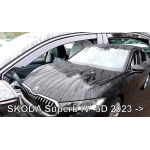 Дефлекторы окон (ветровики) Skoda Superb IV 2023 -> 5D (вставні, кт - 4шт) LTB (LSE)