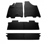 Резиновые коврики в салон для Toyota Sienna III (2010-...) комплект з 6 штук (Stingray)