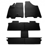 Резиновые коврики в салон для Toyota Sienna III (2010-...) комплект з 7 штук (Stingray)