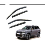 Дефлектори вікон Dacia Bigster / Boreal 2025 нерж. з хром полоскою (HAWK)