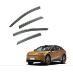 Дефлекторы окон Toyota Bz5 2025 нерж. з хром полоскою (HAWK)