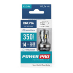 Автолампа Brevia PowerPro LED P27W (3156) 350Lm 14x2835SMD 12/24V CANbus, 2шт