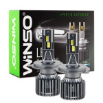 Автолампа Winso LED H4 12/24V 130Вт 11000Лм 6500K CSP3570 2шт